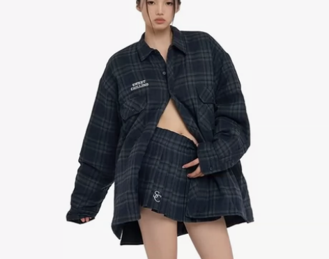 SweetChilling 男友风美式复古...