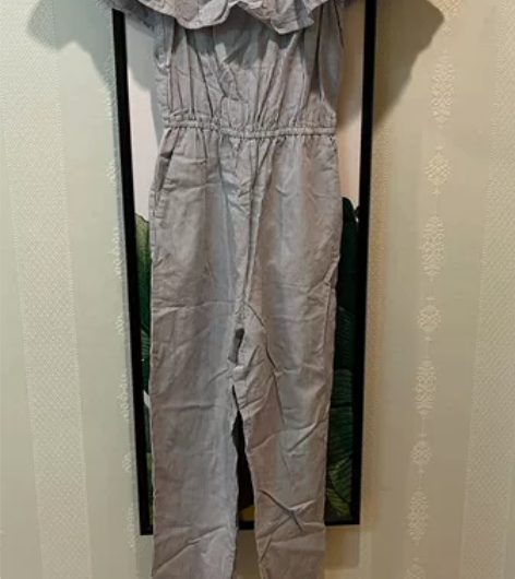 条纹露肩连体裤 裤长不连衣96，臀围42，...