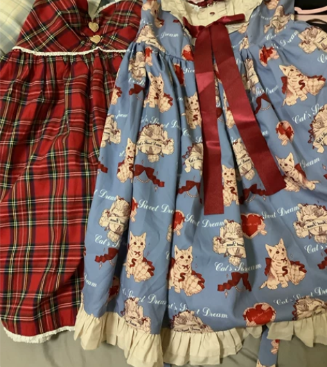 【暂挂】出心愿猫猫柄LOLITA复古甜系心...