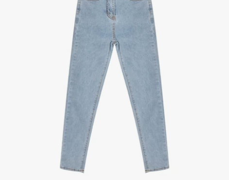 紧身牛仔裤女春秋2021新款高腰修身显瘦百...