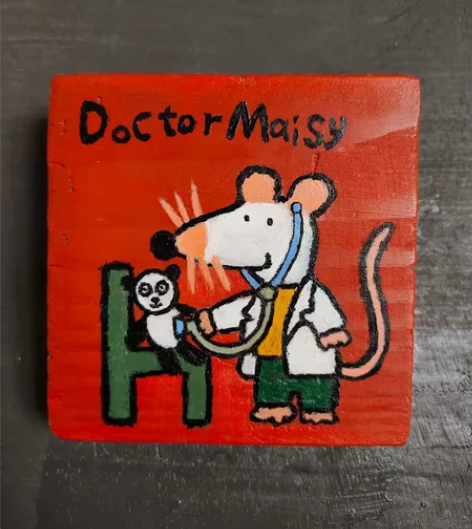 原创木雕挂件、手绘挂件、梅西医生 材质为老...