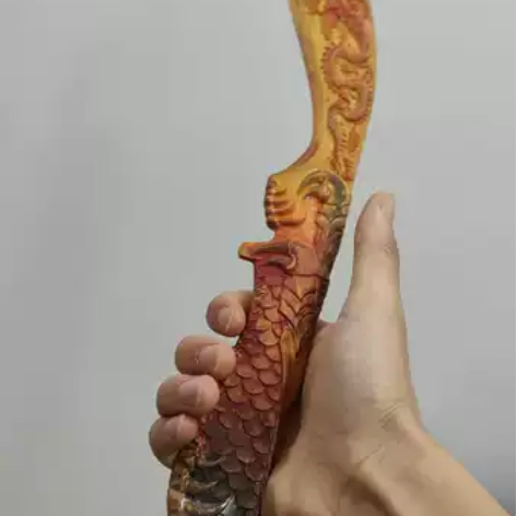 精致木雕＃尼泊尔＃屠龙 感兴趣的话点“我想...