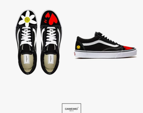 纯手工绘画，美美哒，可惜脚比较有肉，感觉鞋...