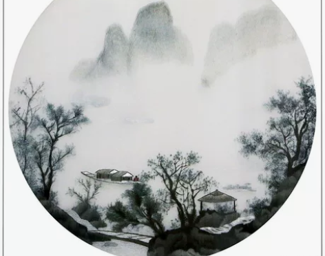 苏绣刺绣纯手工自绣diy初学套件材料风景山...