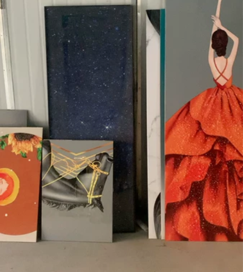 厂家直销晶瓷镶钻装饰画 晶瓷平面画 油画布...