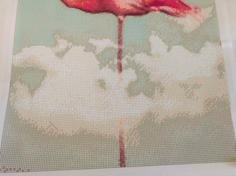 成品砖石画火烈鸟尺寸143*214.便宜卖...