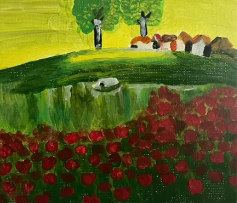 画一幅  油画 长40厘米 宽40厘米 全...