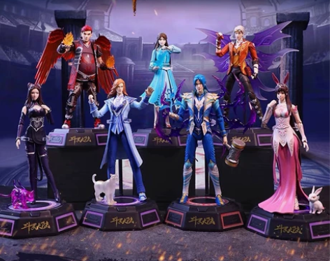 正版斗罗大陆手办唐三和小舞史莱克七怪可动人...