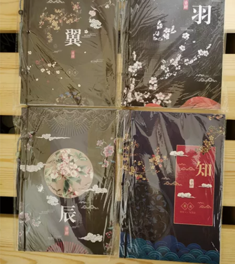 新弓禾插画手绘手账本手绘日记本彩页文具日记...