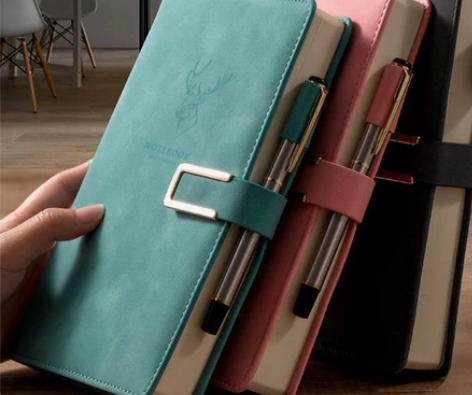 笔记本超厚大学生日记本a5皮面商务记事本厚...