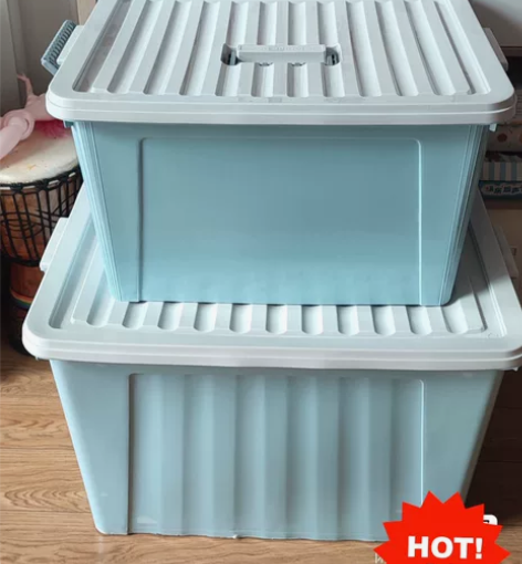 特大收纳箱塑料收纳箱透明储物箱加厚特大号收...