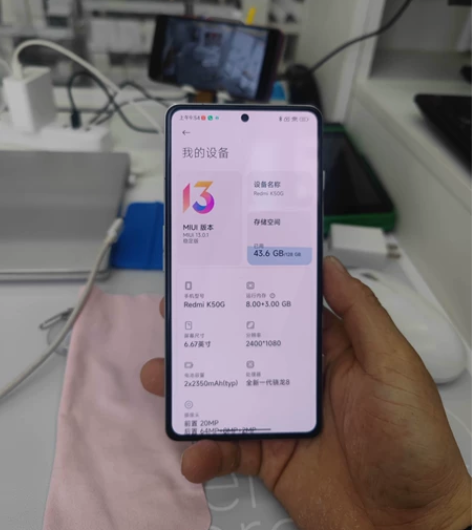 红米k50电竞版，8+128银翼 无拆无修...