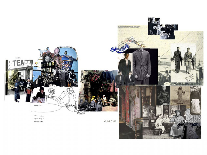 服装设计作品集/灵感板拼贴