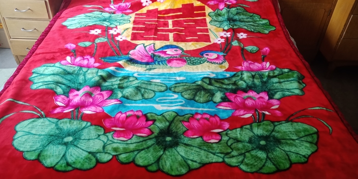 毛毯双面花，厚，150*200，不包邮，二...