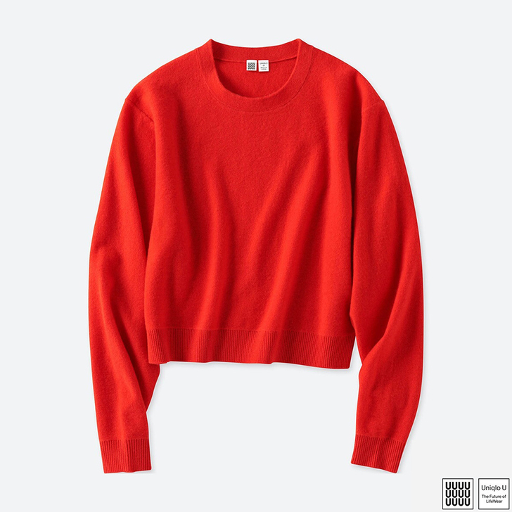 女装 U 柔软羊仔毛圆领针织衫(长袖) 4...