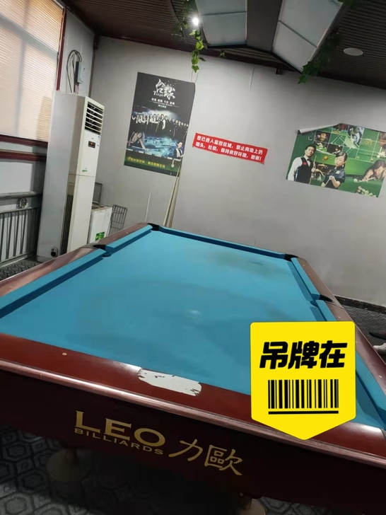 个人出手力欧九球台球桌一张。