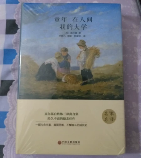 童年 在人间 我的大学（精装版） 正品，精...