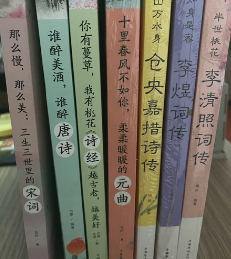 闲置书 古诗宋词元曲 解析 一共七本  四...