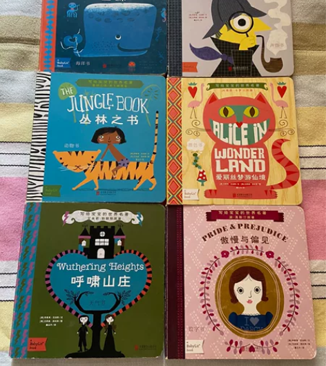 写给宝宝的世界名著 原版英文绘本，爱丽丝梦...