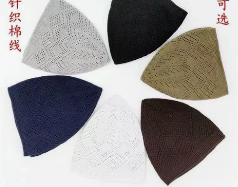 针织帽回族男士棉线帽冬季西北浅瓜皮帽 尺码...