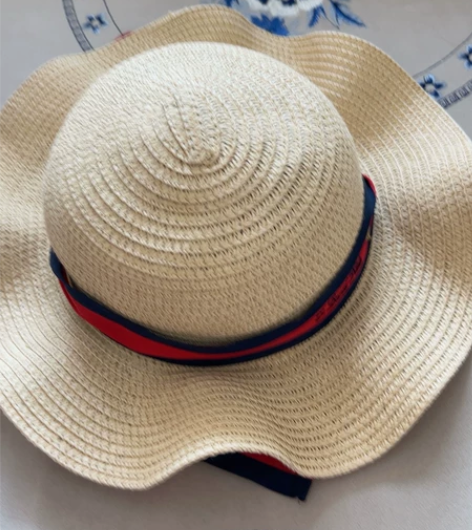 elandkids 草编帽 女童 两顶 一...