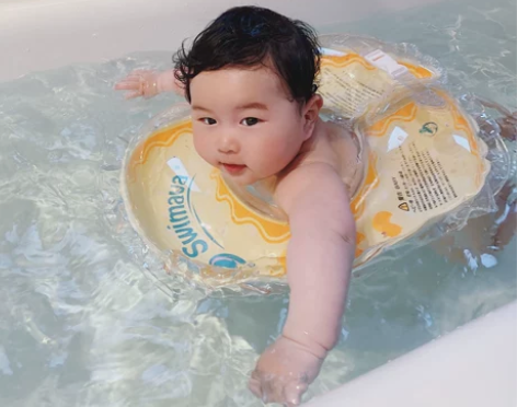 日本Swimava婴儿游泳圈套装腋下圈+泳...