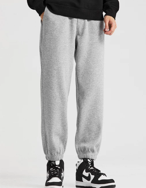 加绒/常规可选 运动裤男秋冬款宽松束脚卫裤...