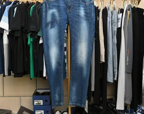 35尺码36尺码H品牌去标男士春秋牛仔裤渲...