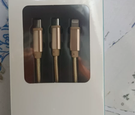 #快充充电线 苹果安卓typeC3合1充电...