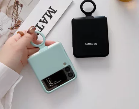 适用三星Zflip4手机壳液态硅胶新款全包...