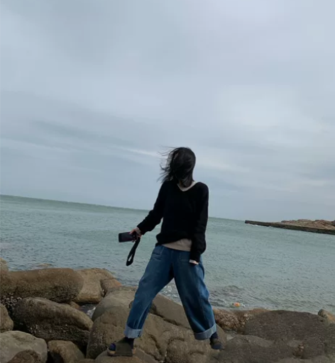 KC「C系列」一条炸街头的复古大宽松半松紧...