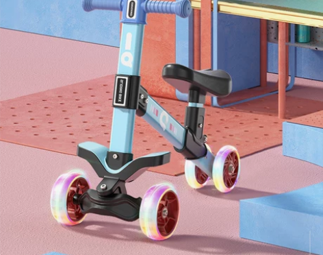 儿童平衡车滑行车四轮无脚踏1-3岁2宝宝女...