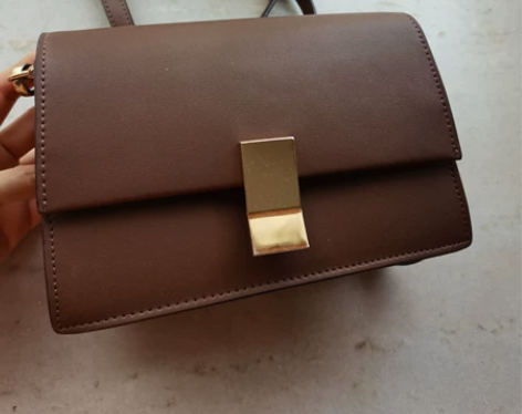 豆腐包，小号，百搭的棕色，底长20@宽10...