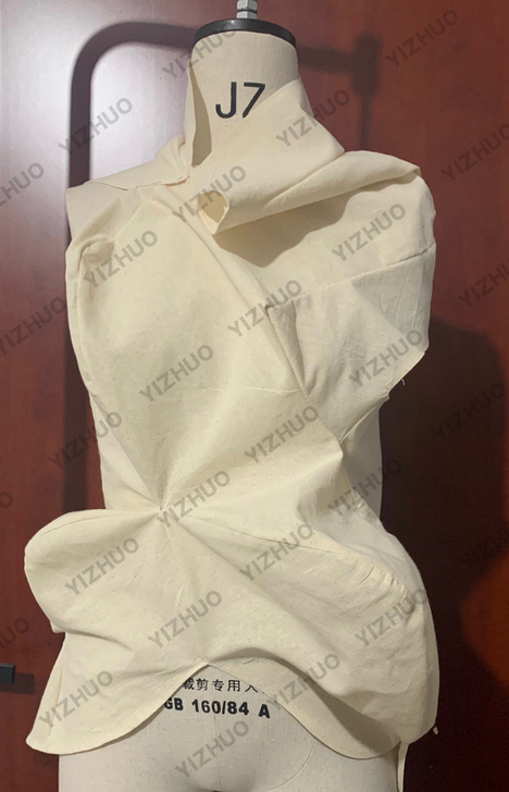 立裁白坯布立体几何上衣创意立体裁剪白胚布样...