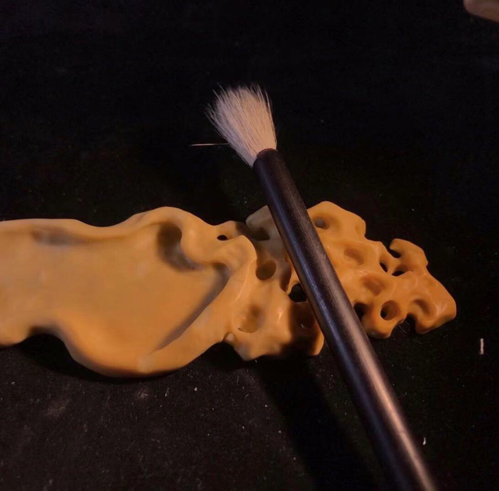 仿太湖石山子。笔架。砚台。镇纸。摆件。文房...