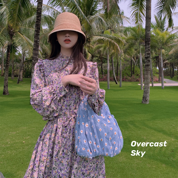 林珊珊 春夏季时髦感又显脸小的花盆草帽女韩...