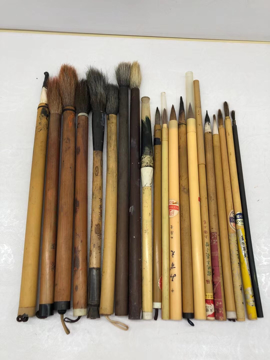 日本购入毛笔 20支  中日笔都有   实...