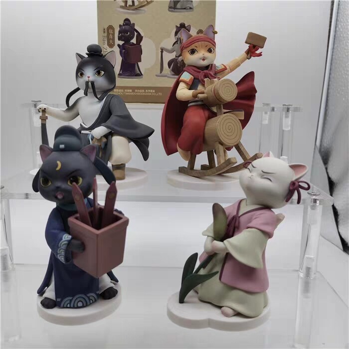 正版画猫勾栏瓦舍破阵惊堂盲盒潮玩 古风人偶...