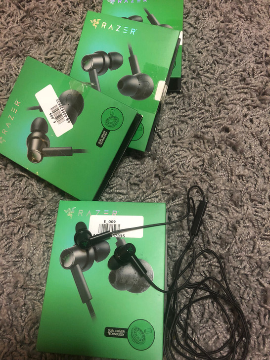 雷蛇战锤狂鲨双核版雷蛇耳机3.5接口带麦克风