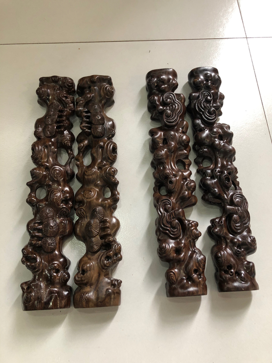 精工制作,黑檀木整木制作镇尺 镇纸,文房器...