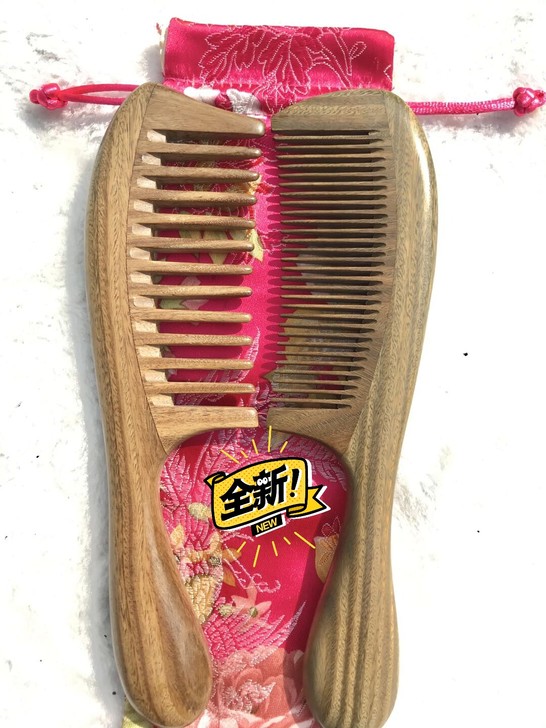正宗绿檀木谭木匠同款梳子