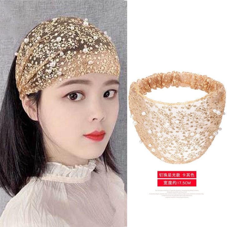 遮白发发带女宽边洗脸压发头巾头套发箍头饰女