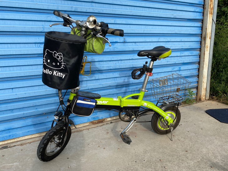 永久折叠电动车,功能正常,电量充足,加装多...