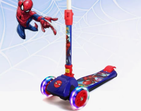 迪士尼官方 麦斯卡蜘蛛侠炫酷滑板车三轮车...