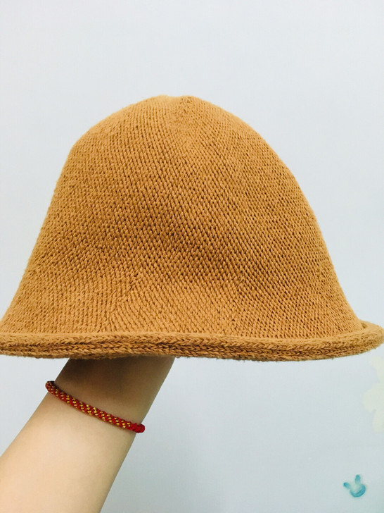 #针织渔夫帽，可爱减龄