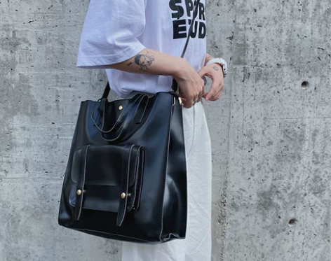 简约韩版复古皮质单肩休闲大容量包英伦手拎斜...