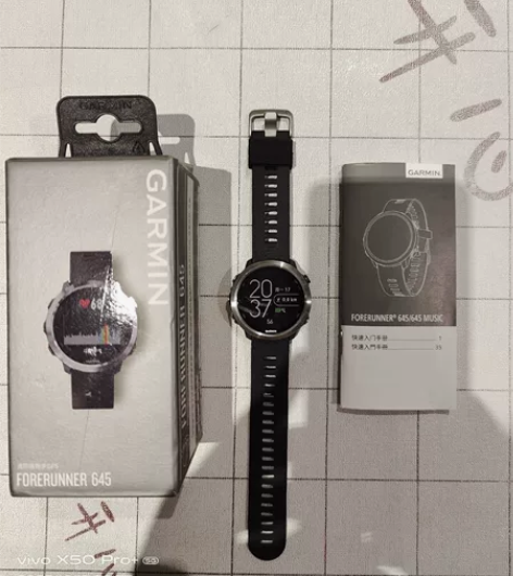 Garmin佳明运动手表645 金属银、原...