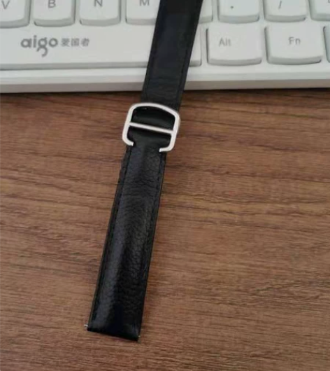 适配卡地亚坦克原装表带17mm黑色荔枝纹牛...