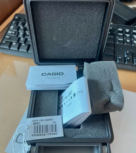 全套包装盒！卡西欧小泥王二代！说明书、吊牌...