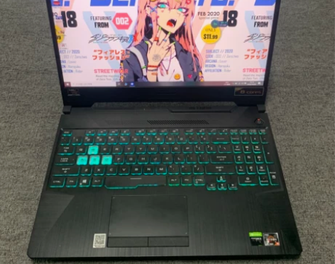 华硕天选R9 RTX2060元气蓝游戏本笔...